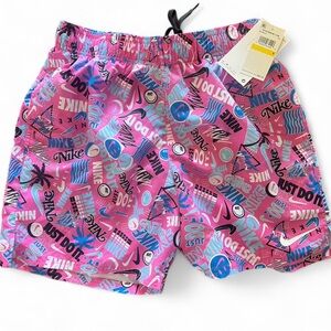 Nike Vibrant Pink Swim Shorts
